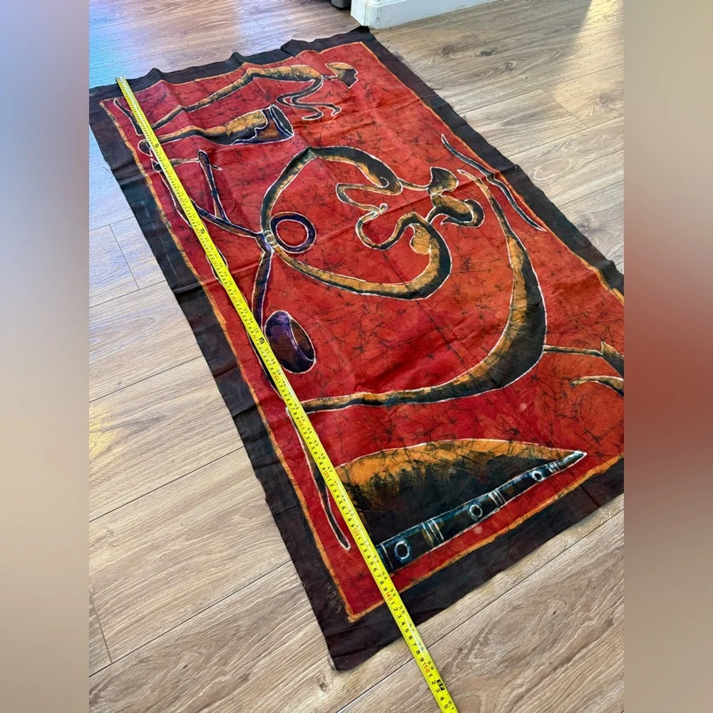 African Batik Marriage Ceremony Wall Tapestry Home Wall Decor